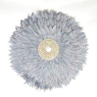 Feather Circle Grey 65cm dia