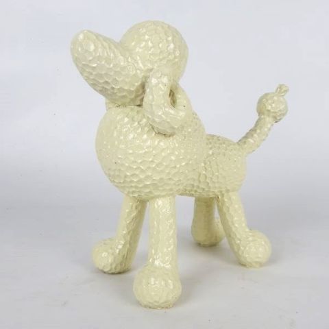 Resin Poodle Lemon Tart 11cm x 23cm x 22cm high