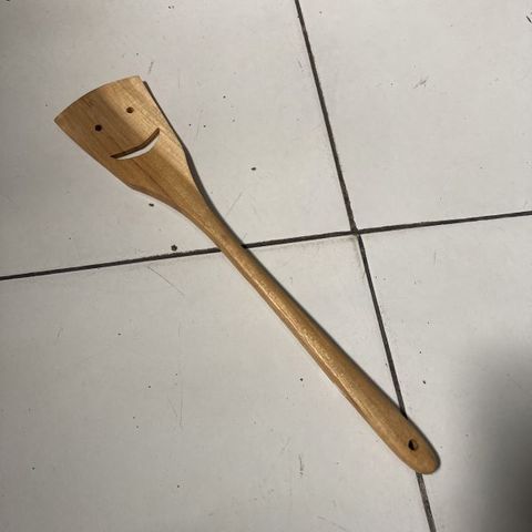 Teak Cooked SIngle Spoon 35cm long DUE DEC