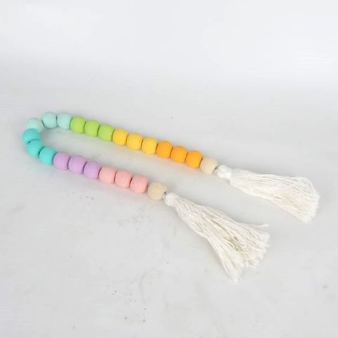 Cain Tassel Rainbow 70cm long