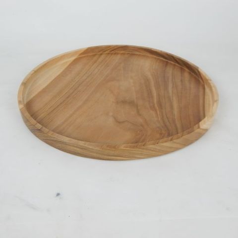 Teak Round Platter Large 30cm dia