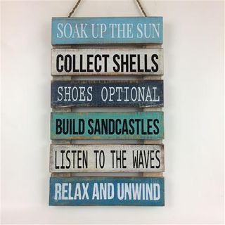 Wall Sign "Soak up the Sun" Multi 30cm x 50cm DUE LATE MARCH