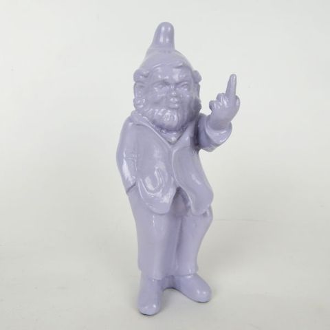 Mini Naughty Gnome Pale Lilac 18cm high
