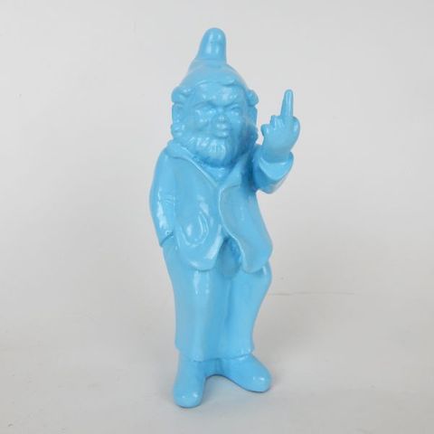 Mini Naughty Gnome Icy Blue 18cm high