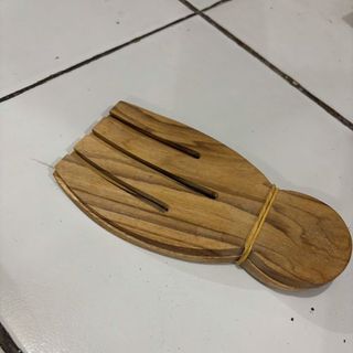 Teak Short Salad Servers 9cm x 18cm DUE JUNE