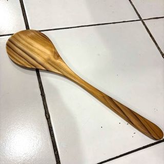 Teak Large Round Spoon 36cm long DUE JUNE