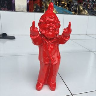 Gnome Double Finger Black 30cm high DUE MID NOV