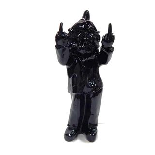 Gnome Double Finger Black 30cm high
