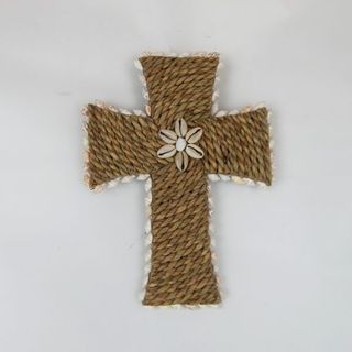 Seagrass Cross 15cm x 20cm high