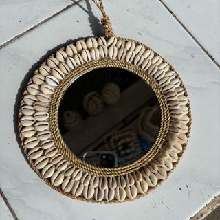 Shell Mirror Cream 20cm dia DUE JUNE