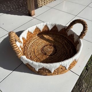 Banana Fibre Tray w Handles 40cm x 10cm / 20cm DUE JUNE