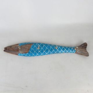 Crete Fish Hook Blue 60cm x 10cm high