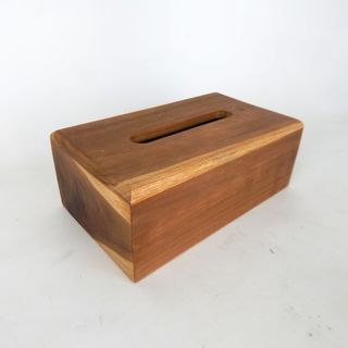 Teak Tissue Box Large 14cm x 24cm x 9cm h
