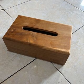 Teak Tissue Box Large 14cm x 24cm x 9cm h DUE JUNE