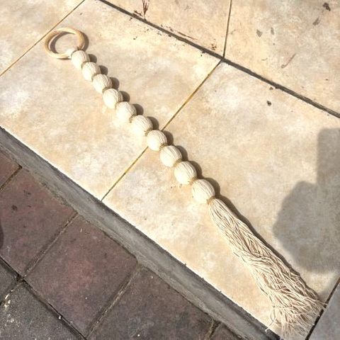Bola Tassel Cream 80cm long DUE JUNE