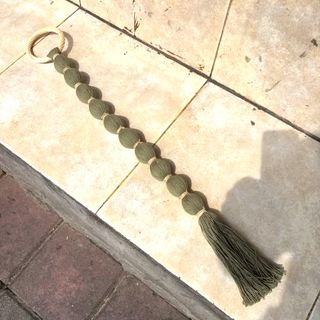 Bola Tassel Khaki 80cm long DUE JUNE