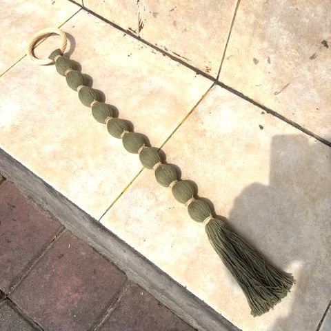 Bola Tassel Khaki 80cm long DUE JUNE