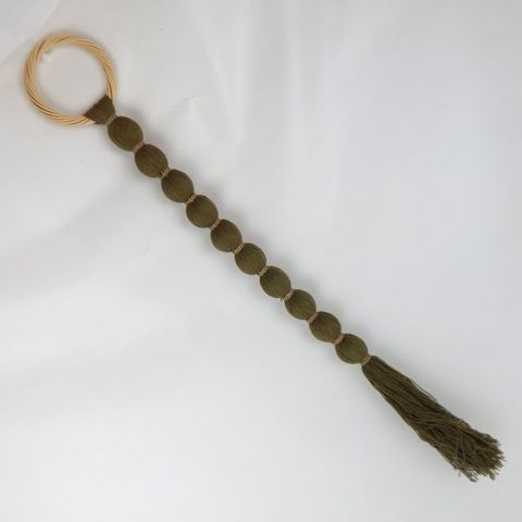 Bola Tassel Khaki 80cm long