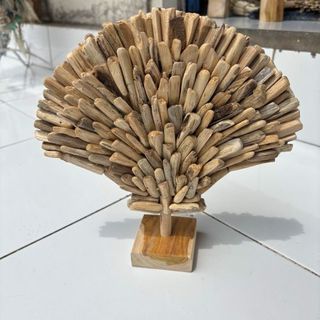 Driftwood Scallop on Stand 23cm x 23cm h DUE JUNE
