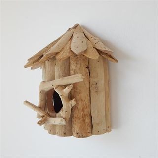 Driftwood Birdhouse Half 20cm x 11cm x 22cm h DUE MID NOV