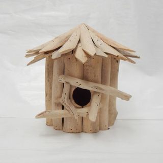 Driftwood Birdhouse Half 20cm x 11cm x 22cm h