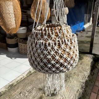 Banana Fibre Hanging Baskets s/3 15x15 /18x18 / 25x18cm DUE JUNE