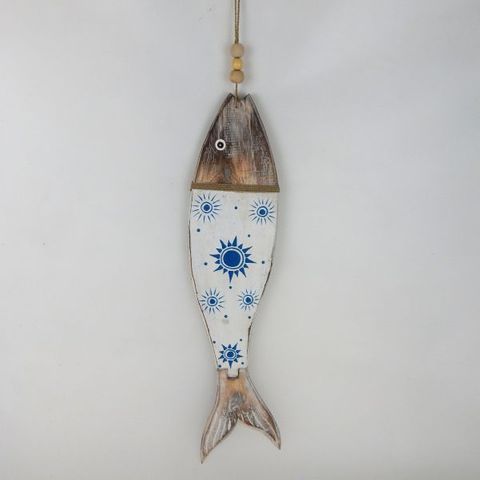 Crete Fish Large  11 x 49cm long White
