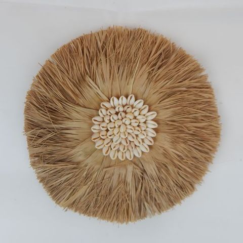 Grass Wall Circle Cream 23cm dia