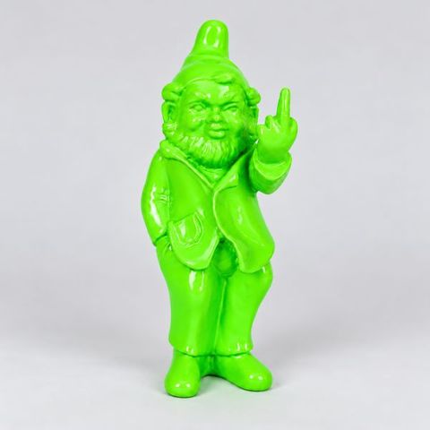 Mini Naughty Gnome Fluro Green 18cm high DUE NOV