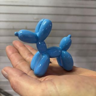 Resin Mini Balloon Dog Icy Blue 9cm x 8cm high DUE NOV