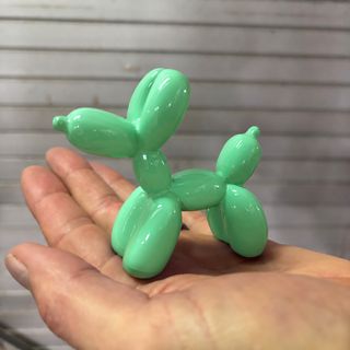 Resin Mini Balloon Dog Minty Green 9cm x 8cm high DUE NOV