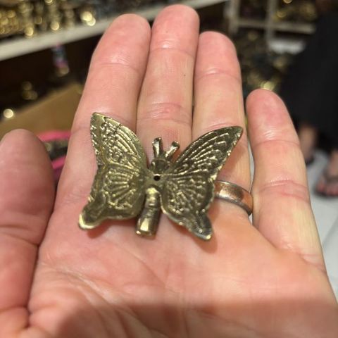 Brass Mini Butterfly 5cm x 4cm high