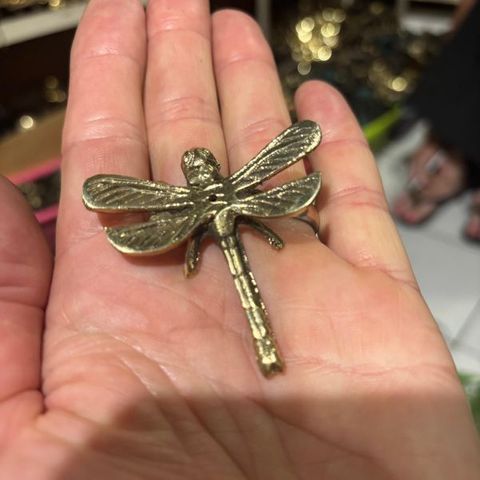 Brass Mini Dragonfly 5cm x 4cm high