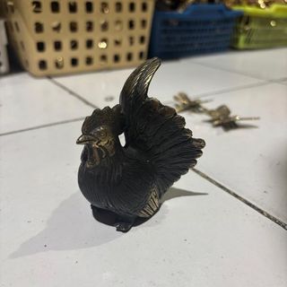 Brass Rooster 6cm x 7.5cm high
