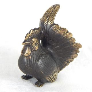 Brass Rooster 6cm x 7.5cm high