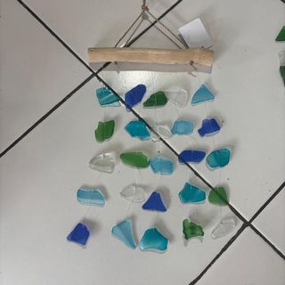 Beach Glass WIndchime Small 17cm x 30cm high DUE NOV