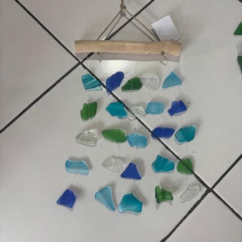 Beach Glass WIndchime Small 17cm x 30cm high DUE NOV
