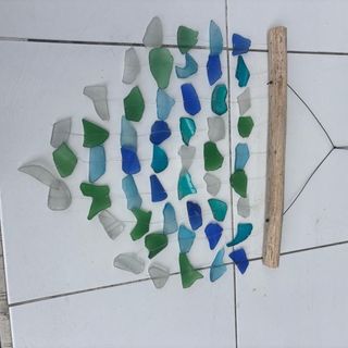 Beach Glass WIndchime Large 30cm x 35cm high DUE NOV