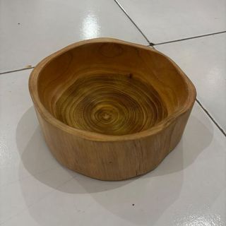 Teak Organic Bowl 20cm dia x 9cm high  DUE 20TH MAY
