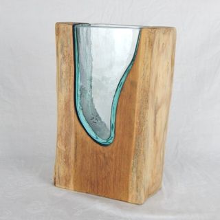 Driftwood Block Vase Large 9cm x 18cm x 30cm h