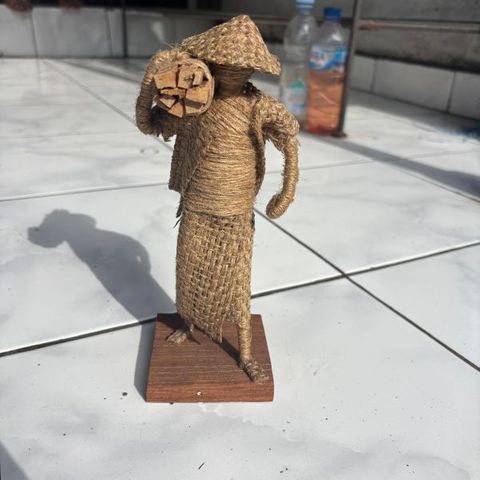Asri Sacking Figurine Wood Carrying 20cm h  DUE 20TH MAY