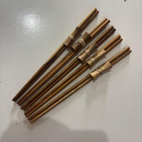 Teak Chopsticks s/5 23cm long DUE NOV