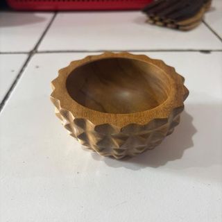 Teak Textured Bowl Small 11cm x 5cm high DUE NOV