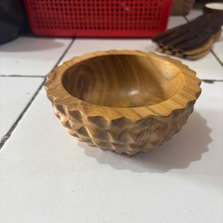 Teak Textured Bowl Large 15cm x 7cm high DUE NOV