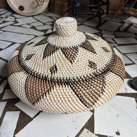 Lombok Tribal Baskets s/2 Brown/Natural 45x30/60x42cm DUE NOV