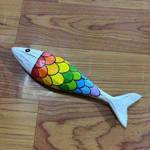 Crete Rainbow FIsh w Scales 17cm long DUE NOV