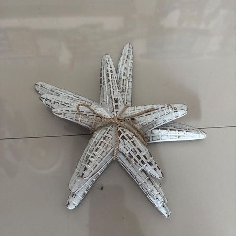 Starfish Crosshatched s/3 Whitewash 20cm x 20cm DUE NOV