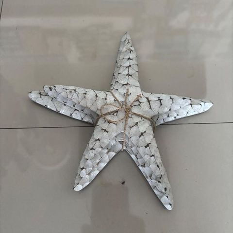 Starfish Scalloped s/3 Whitewash 20cm x 20cm DUE NOV