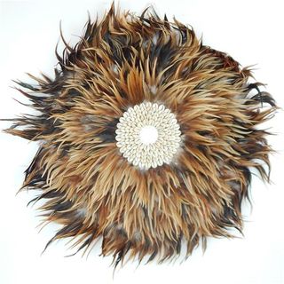 Ayam Feather Circle Natural Browns 60cm