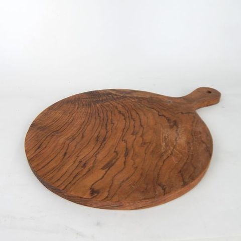 Teak Round Chopping Board Large 36cm x 50cm